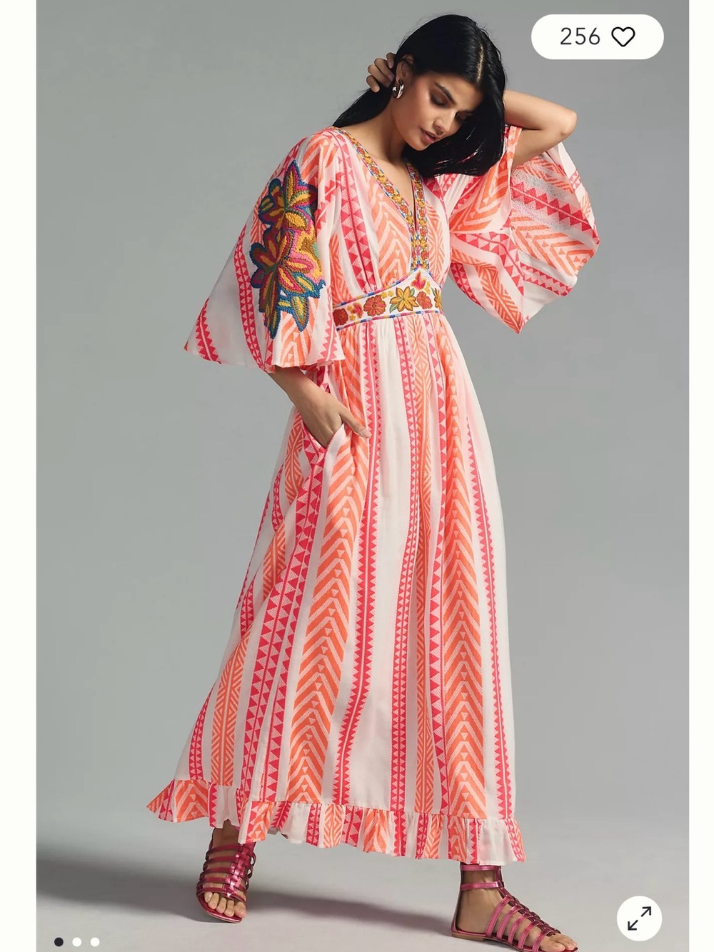 Farm Rio Embroidered Maxi Dress NWT - Picture 5 of 5